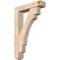 Ekena Millwork Merced Craftsman Smooth Bracket w/ Offset Brace, Douglas Fir, 5 1/2"W x 24"D x 36"H BKT0604X24X36MRC04SDF - alternate 1